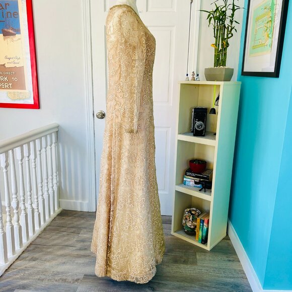 Vintage Alfred Bosand Evening Gown (size M) - Picture 5 of 13